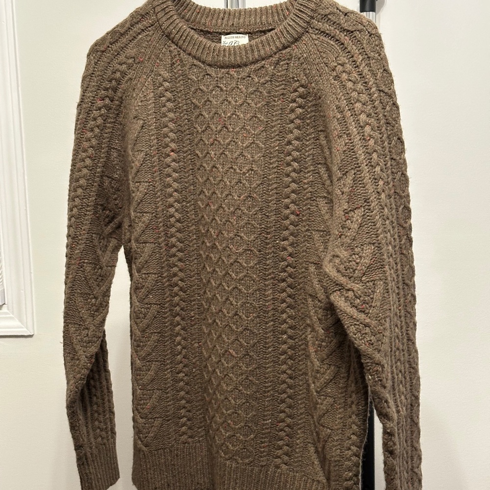 J Crew Rugged Merino Sweater - Men's Medium